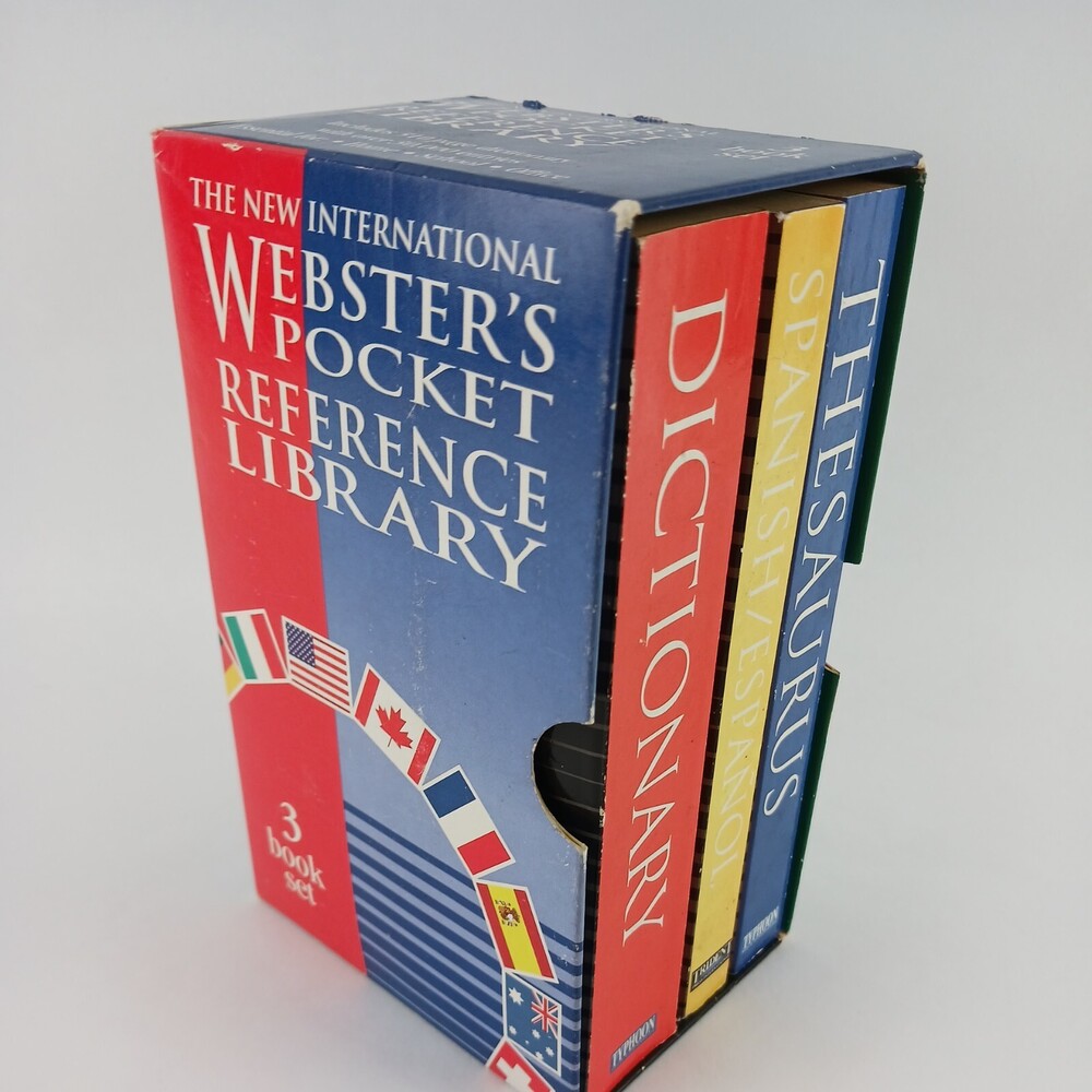 Webster’s Pocket Reference Library 3 Book Set Dictionary Grammer & Thesaurus